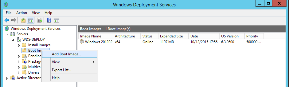 Add Win7PE to WDS 1