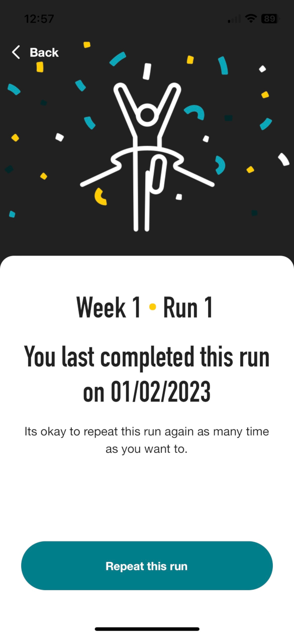 Week One Run One