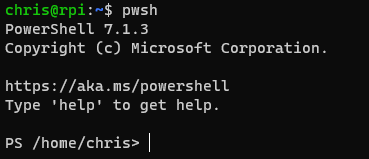 PowerShell on RPi