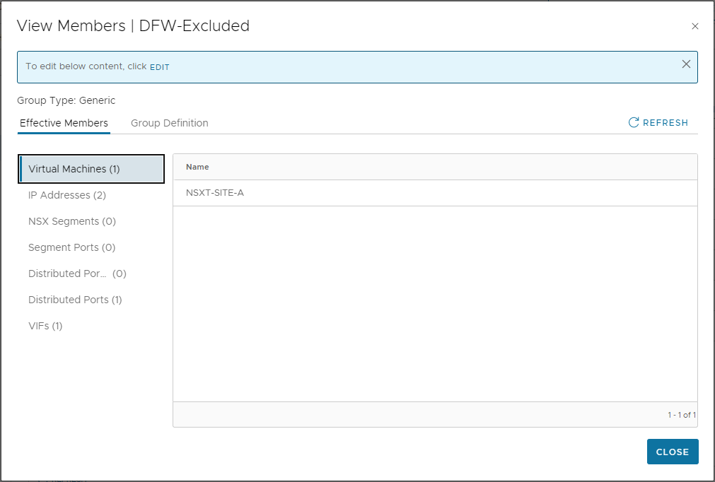 DFW-Excluded Member VMs