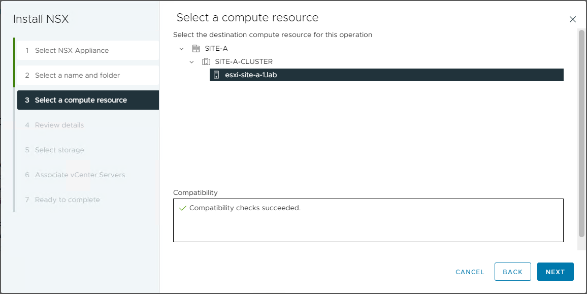 Select Compute Resource