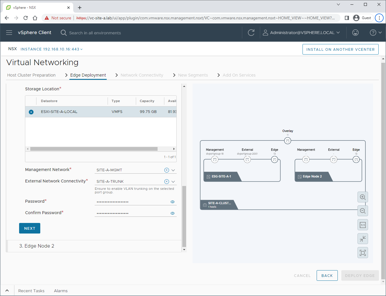 Edge Node 1 Settings 2