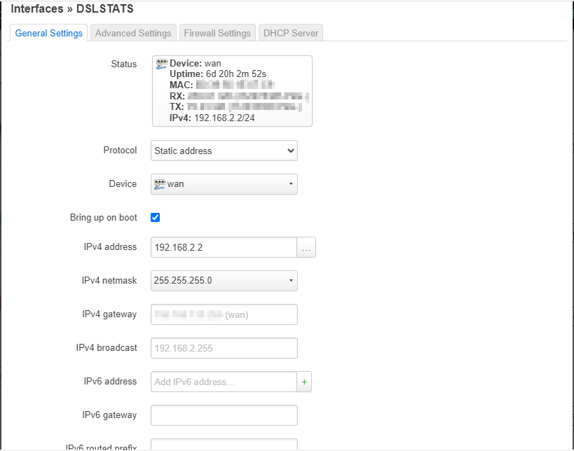 DSLSTATS Config 1