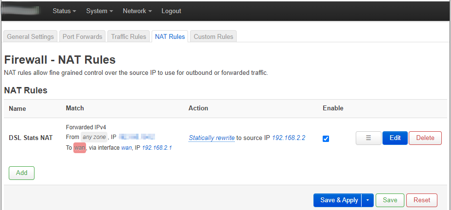 NAT Config