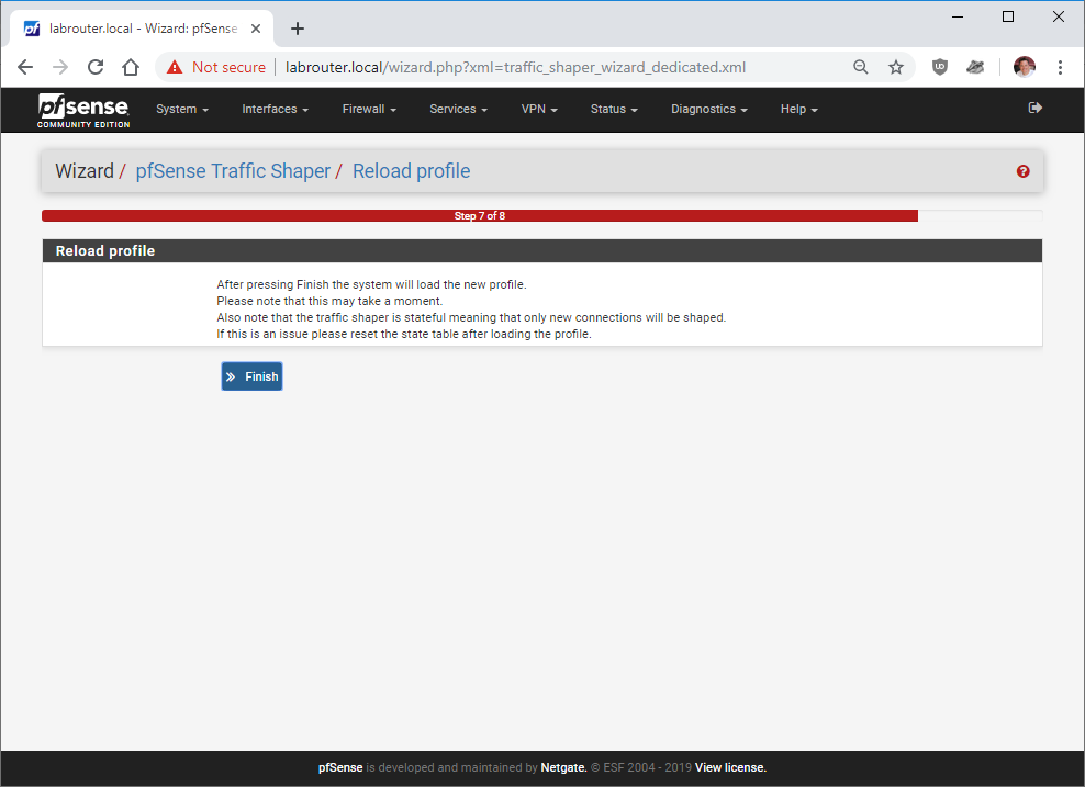 pfSense Traffic Shaper Reload