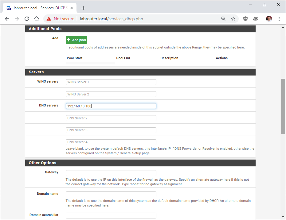 pfsense DNS