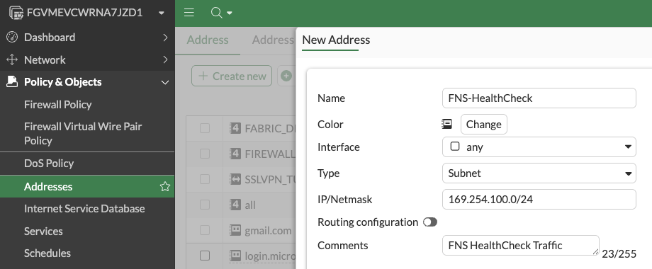 FNS-HealthCheck Address
