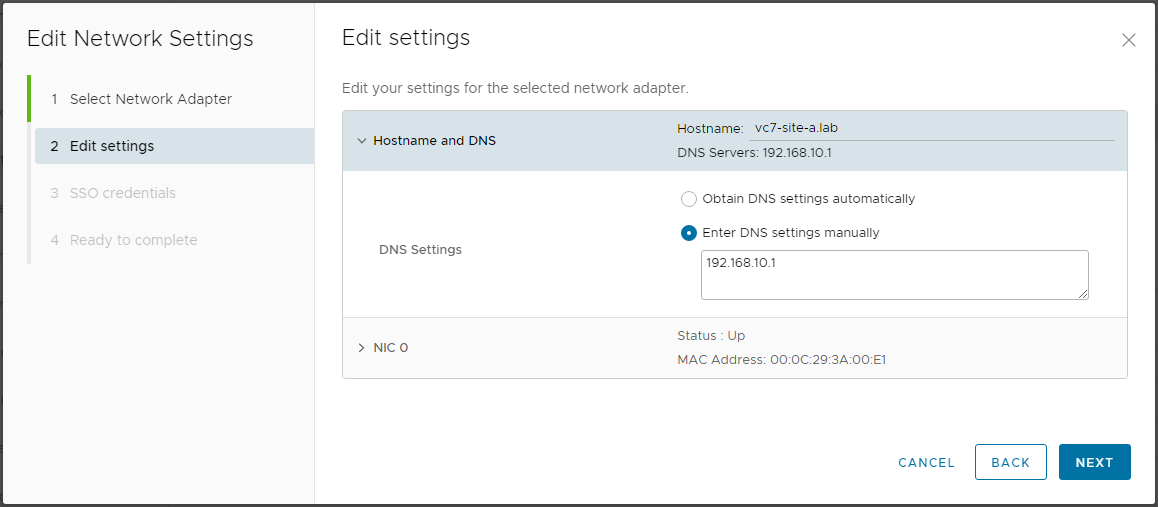 VCSA Config 3