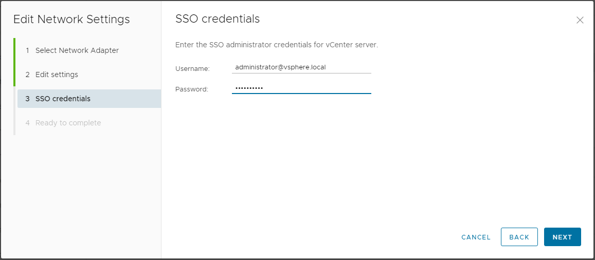 VCSA Config 4