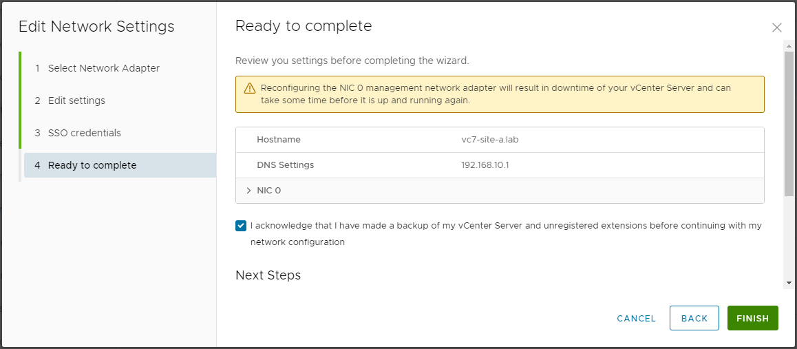 VCSA Config 5