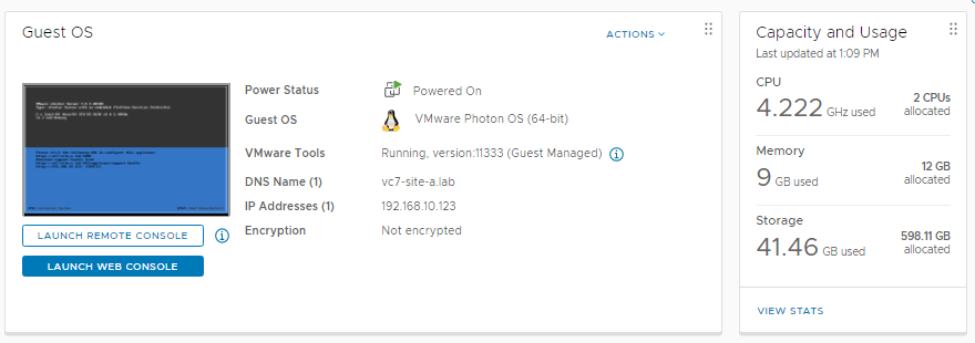 VCSA Storage