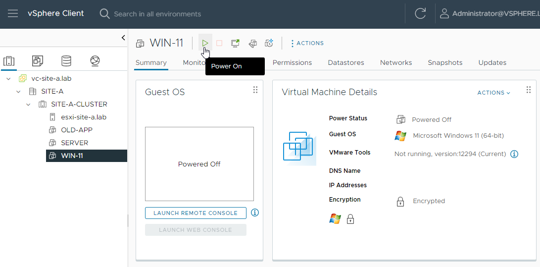 Encrypted VM Power On without NKP 1