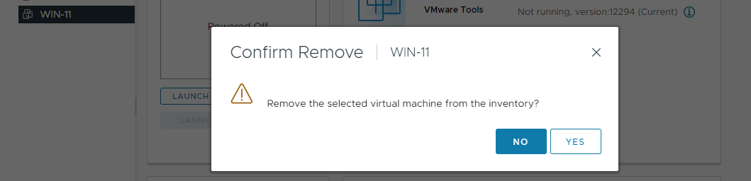 Remove Encrypted VM